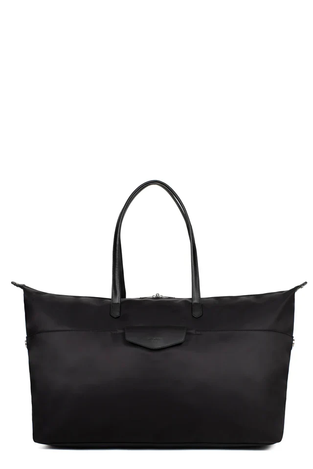 Sac de voyage HEXAGONA-Nylon/croute de cuir de vachette