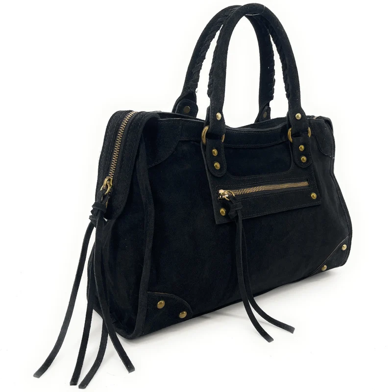 Sac en daim EDISON Noir