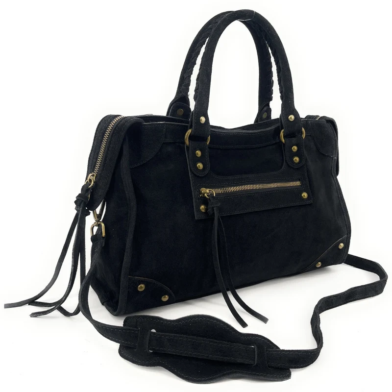 Sac en daim EDISON Noir