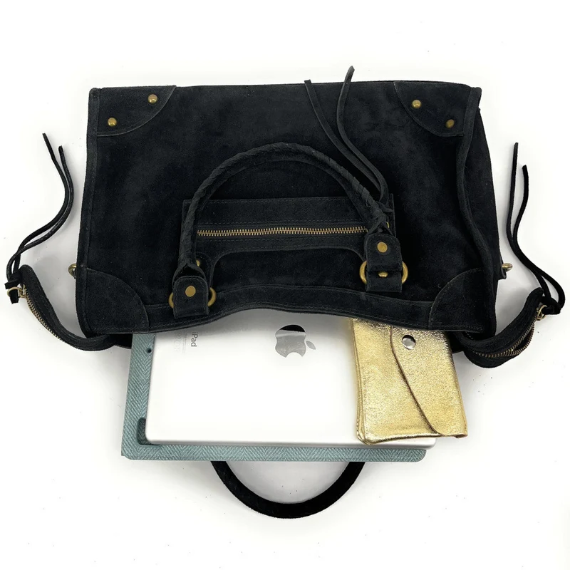 Sac en daim EDISON Noir
