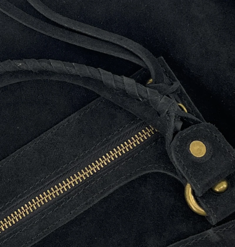 Sac en daim EDISON Noir