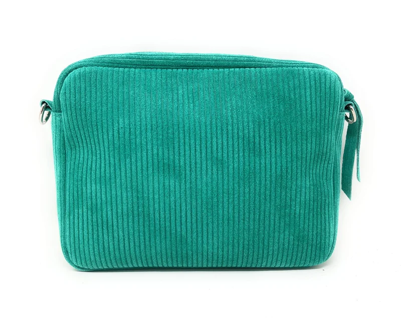 Sac à bandoulière en daim SILVER STAR Vert menthe