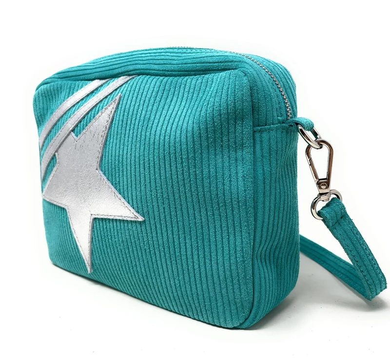 Sac à bandoulière en daim SILVER STAR Lagon