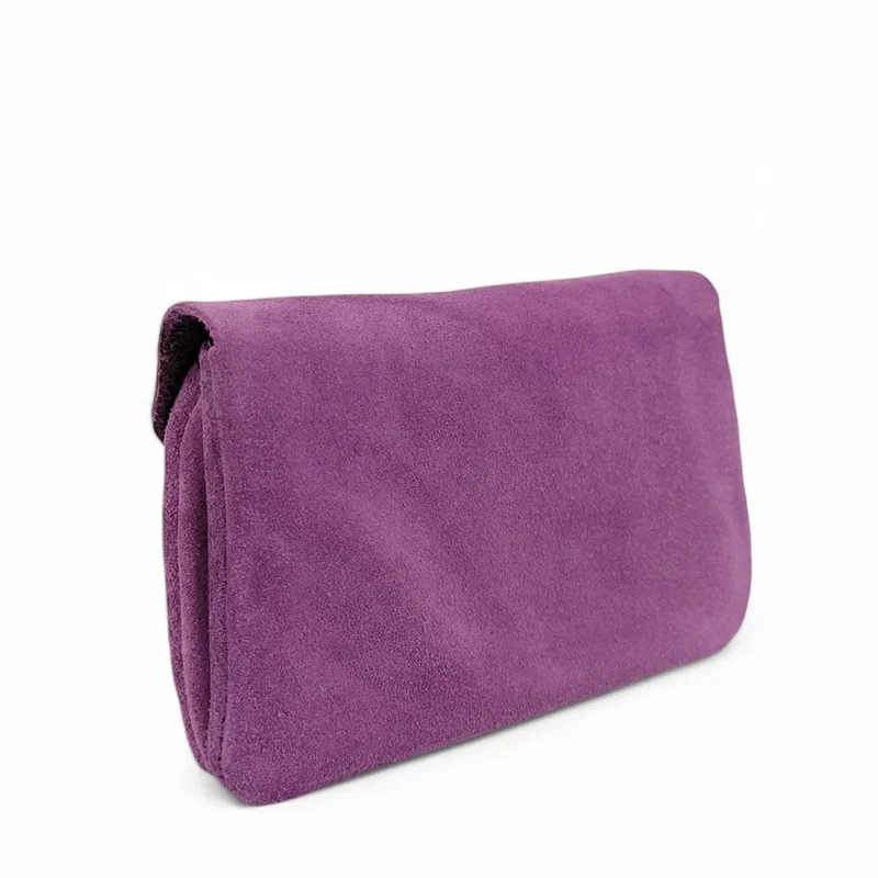 Pochette porte-monnaie en daim COMPO SUEDE Violine