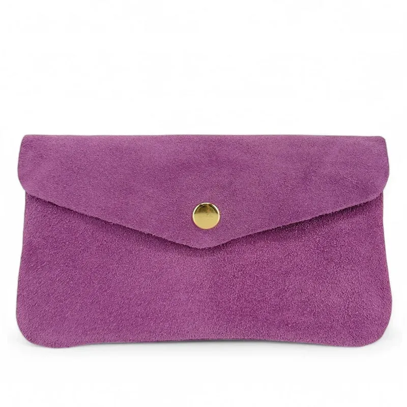 Pochette porte-monnaie en daim COMPO SUEDE Violine