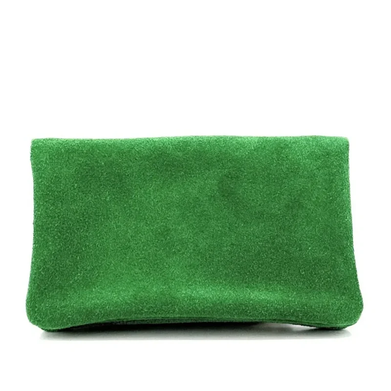 Pochette porte-monnaie en daim COMPO SUEDE Vert anglais