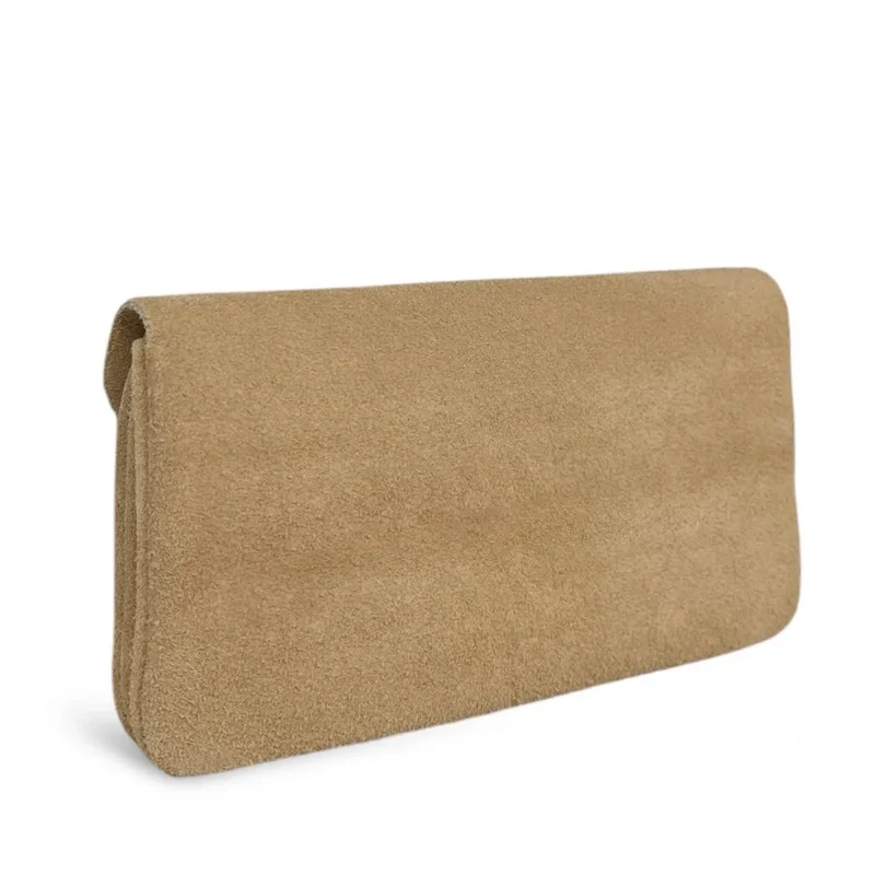 Pochette porte-monnaie en daim COMPO SUEDE Taupe