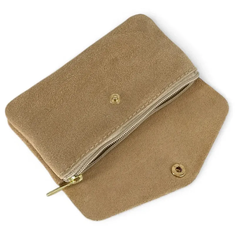 Pochette porte-monnaie en daim COMPO SUEDE Taupe