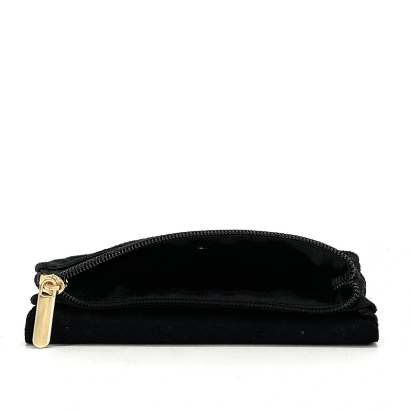 Pochette porte-monnaie en daim COMPO SUEDE Noir