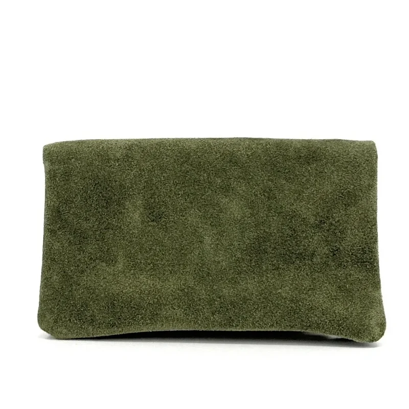 Pochette porte-monnaie en daim COMPO SUEDE Vert kaki
