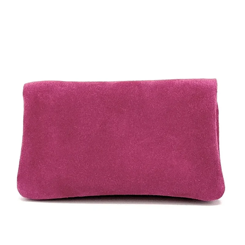 Pochette porte-monnaie en daim COMPO SUEDE Rose fuchsia