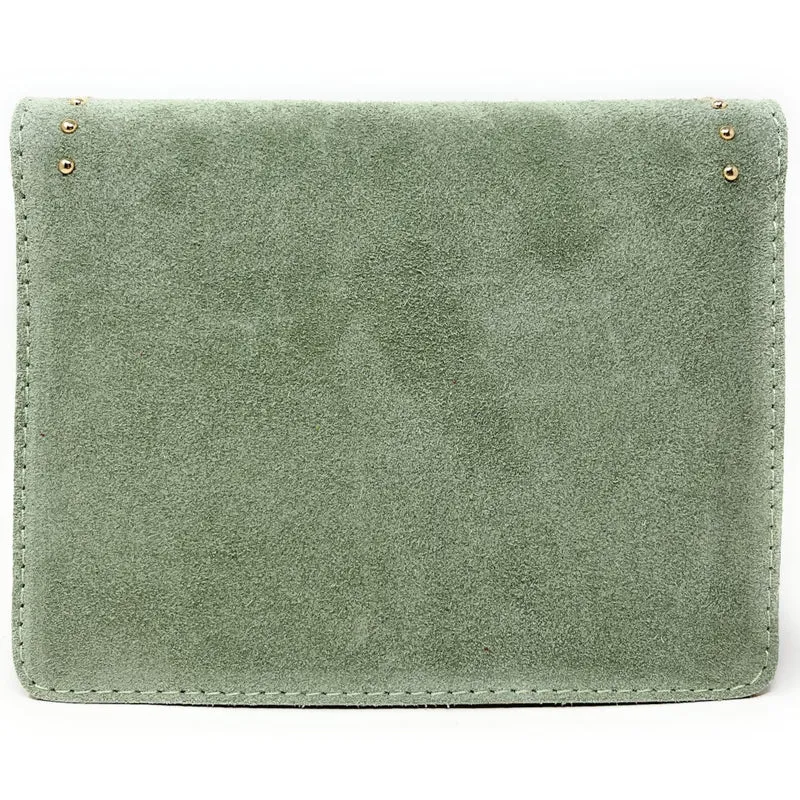 Sac bandoulière en daim LITTLE ITALY Vert pastel