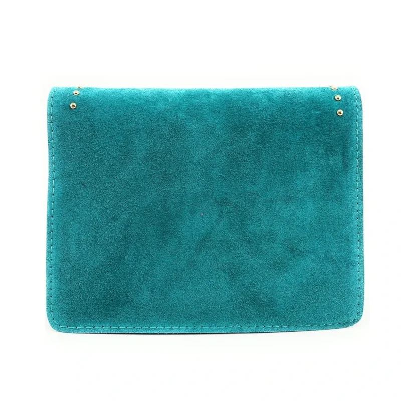 Sac bandoulière en daim LITTLE ITALY Bleu turquoise