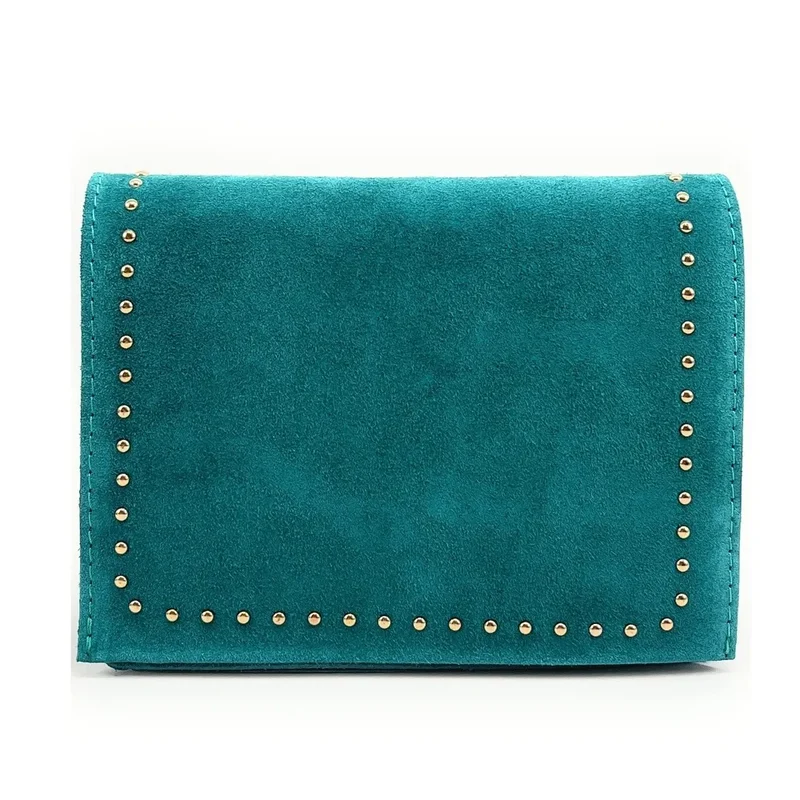 Sac bandoulière en daim LITTLE ITALY Bleu turquoise
