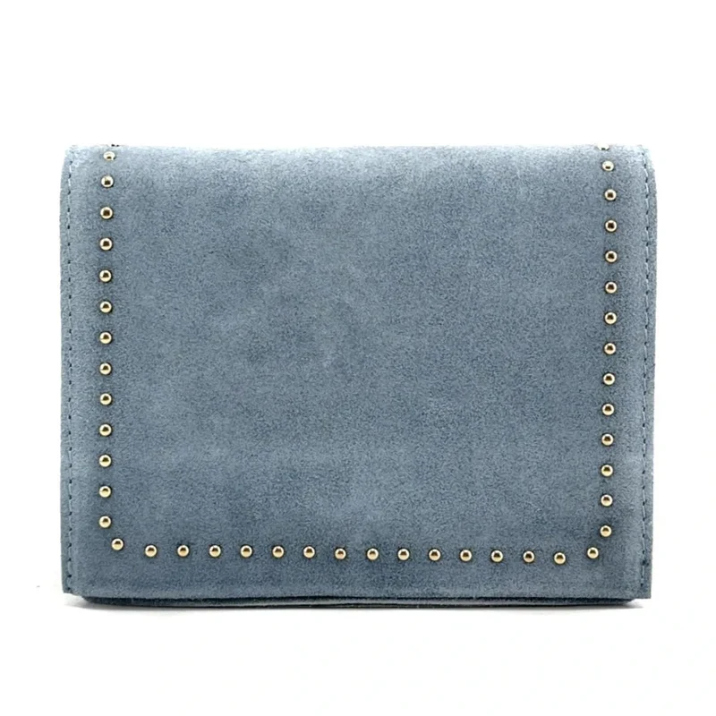 Sac bandoulière en daim LITTLE ITALY Bleu pastel