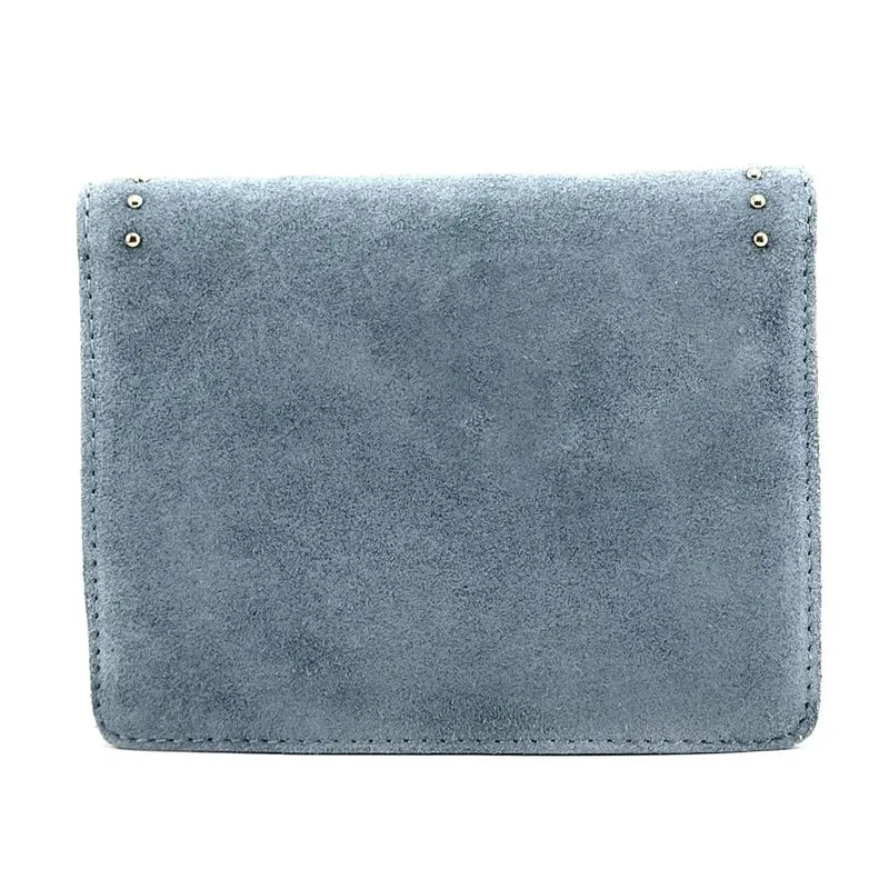 Sac bandoulière en daim LITTLE ITALY Bleu pastel