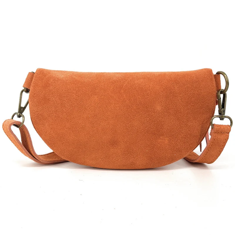 Sac banane en daim LOU SUE Orange