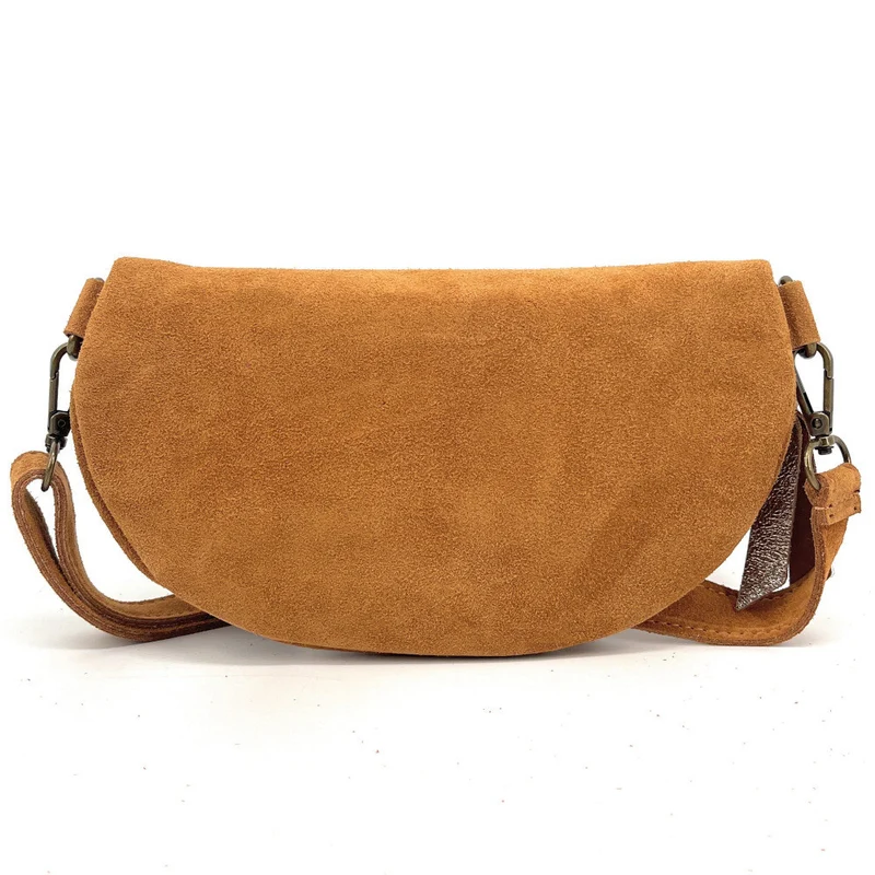 Sac banane en daim LOU SUE Camel