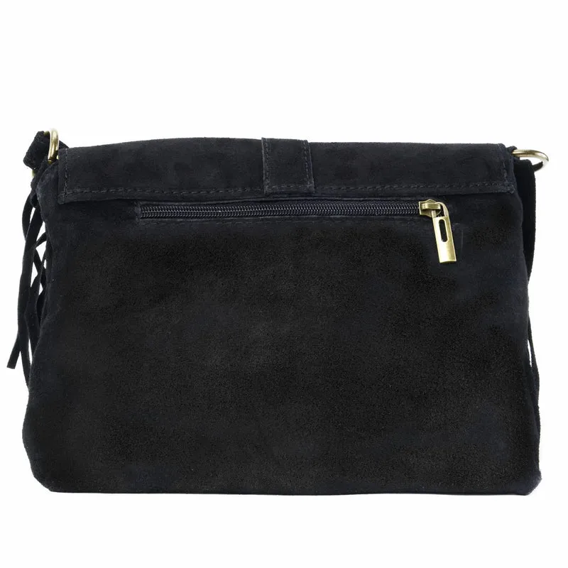 Sac à main en daim PARAISO Noir