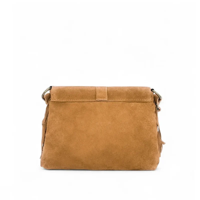 Sac à main en daim PARAISO Camel clair