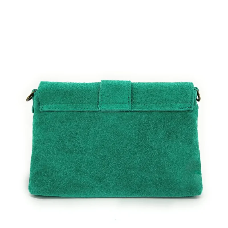 Sac à main en daim VERONE SUEDE Vert menthe