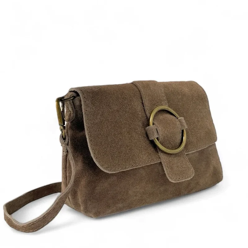 Sac à main en daim VERONE SUEDE Taupe