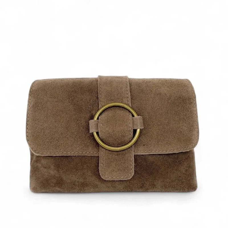 Sac à main en daim VERONE SUEDE Taupe