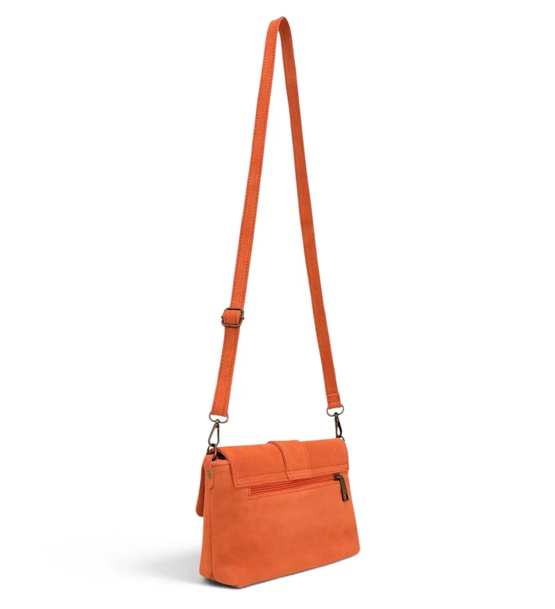 Sac à main en daim VERONE SUEDE Mandarine