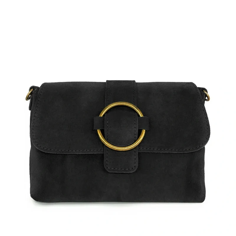 Sac à main en daim VERONE SUEDE Noir