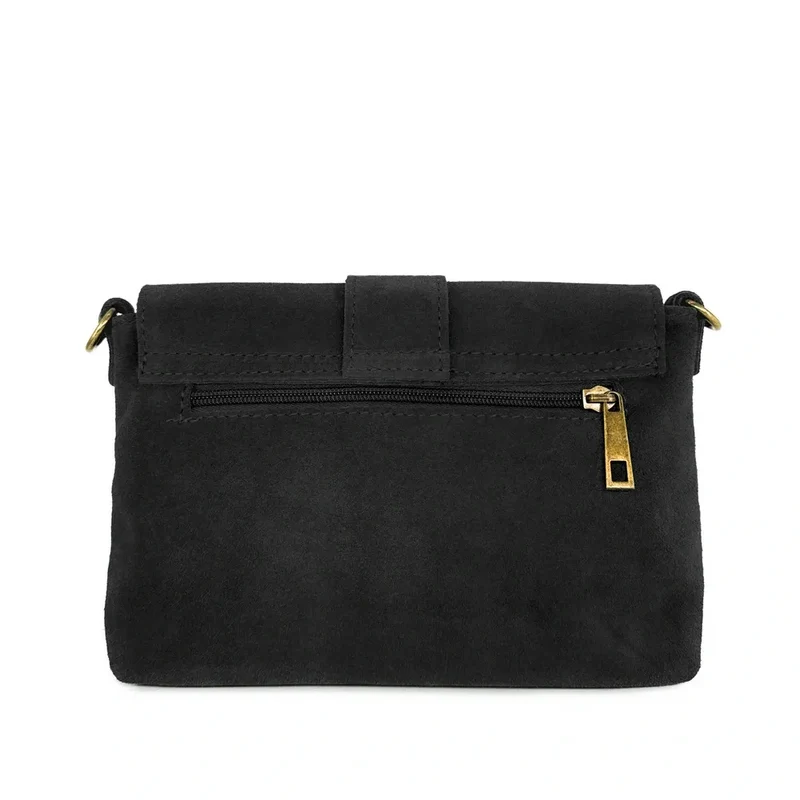 Sac à main en daim VERONE SUEDE Noir