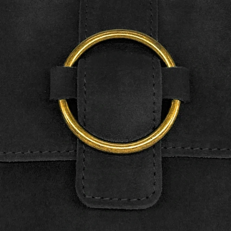 Sac à main en daim VERONE SUEDE Noir