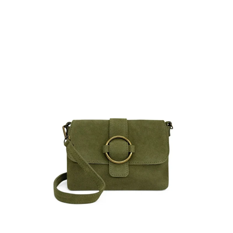 Sac à main en daim VERONE SUEDE Kaki