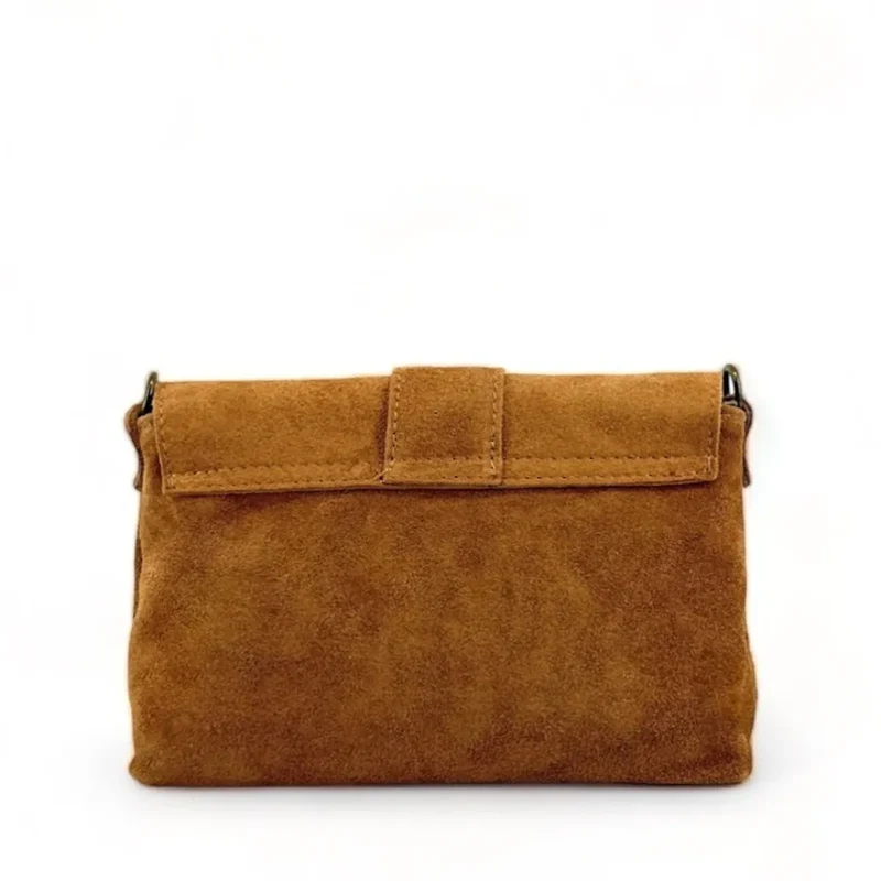 Sac à main en daim VERONE SUEDE Marron camel