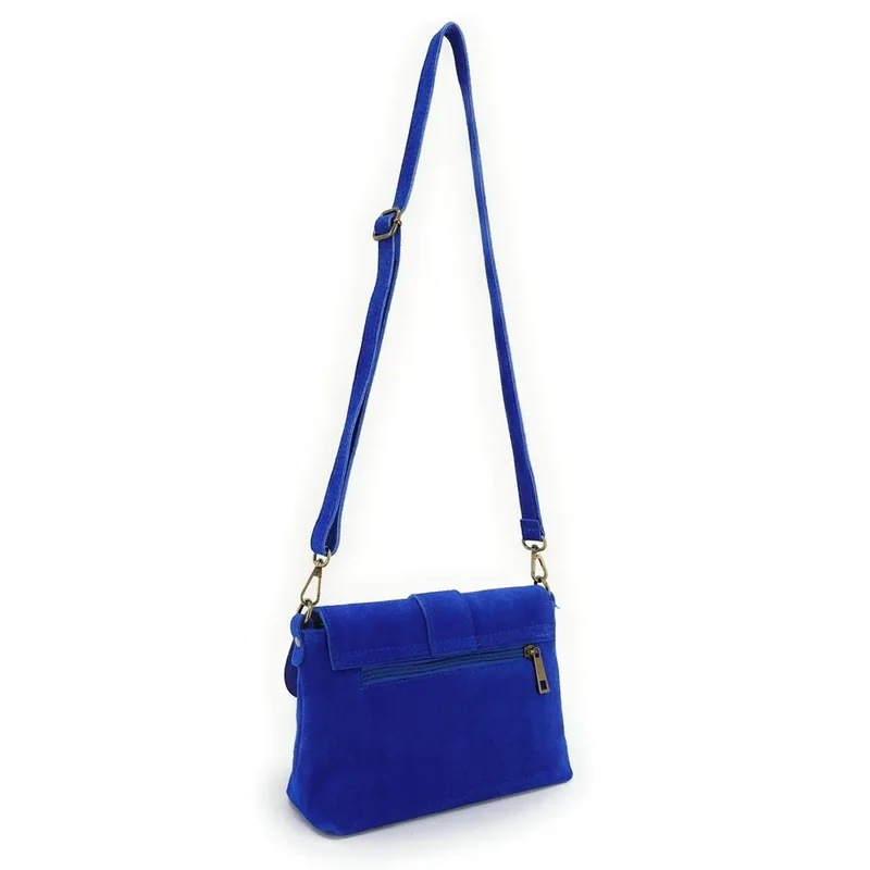 Sac à main en daim VERONE SUEDE Bleu roi