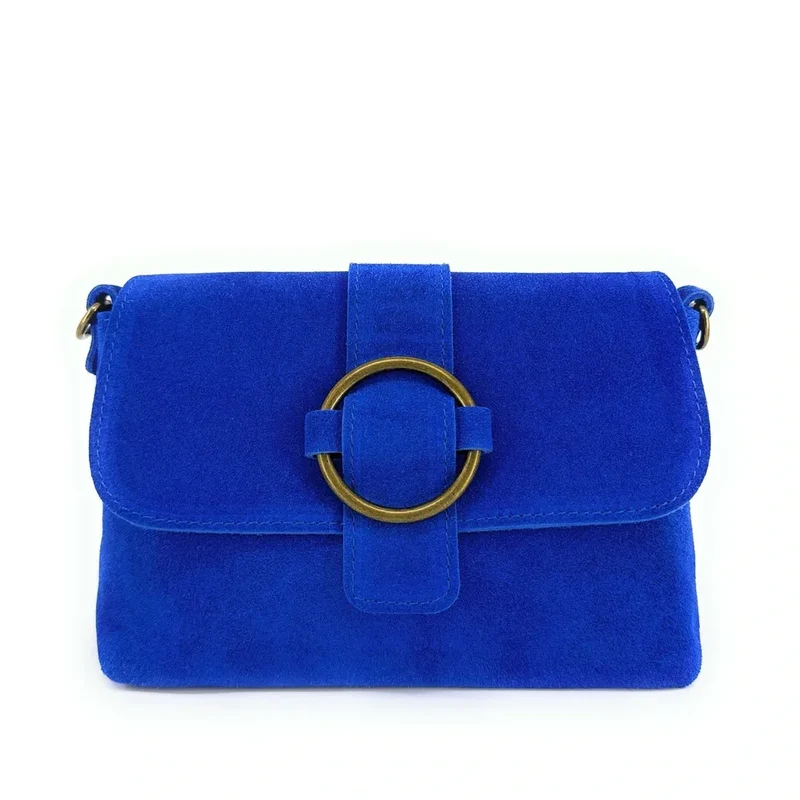 Sac à main en daim VERONE SUEDE Bleu roi