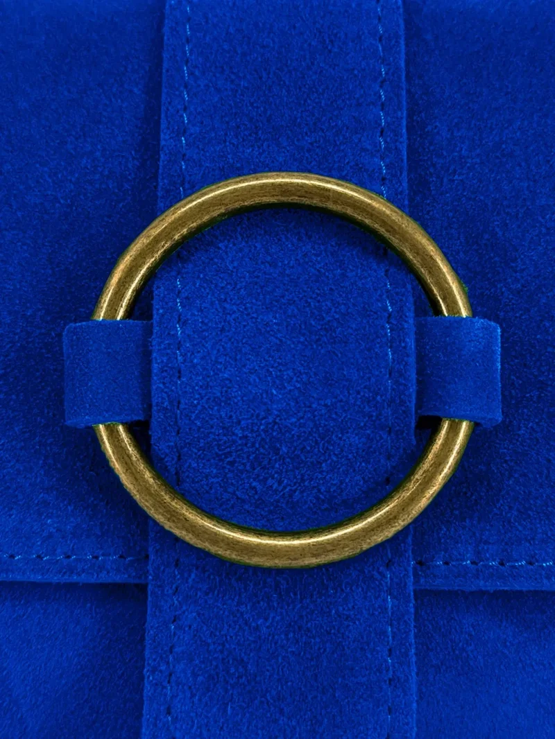 Sac à main en daim VERONE SUEDE Bleu roi