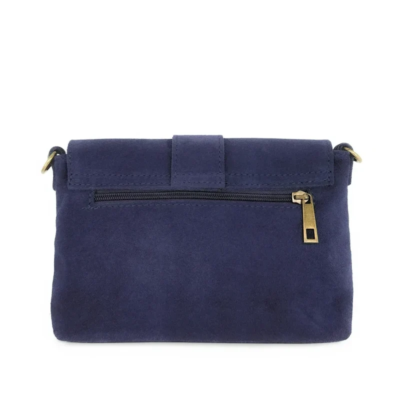 Sac à main en daim VERONE SUEDE Bleu profond