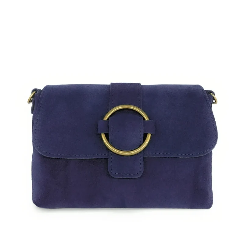 Sac à main en daim VERONE SUEDE Bleu profond