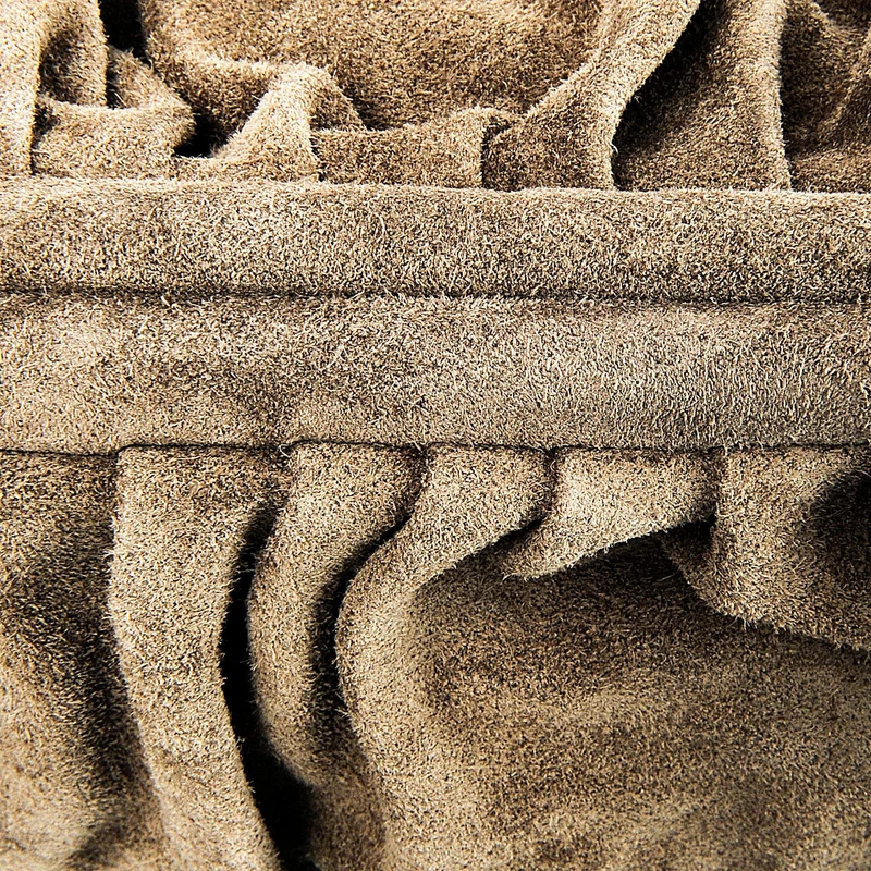 Sac à main pouch en daim BRASILIA Taupe
