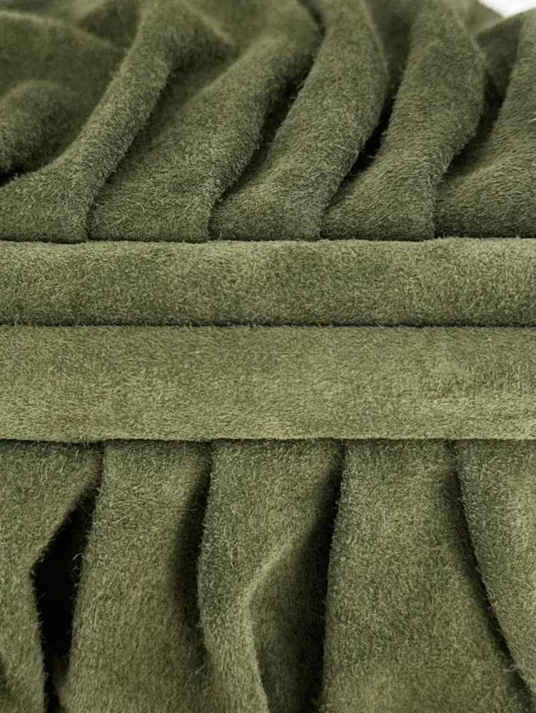Sac à main pouch en daim BRASILIA Kaki