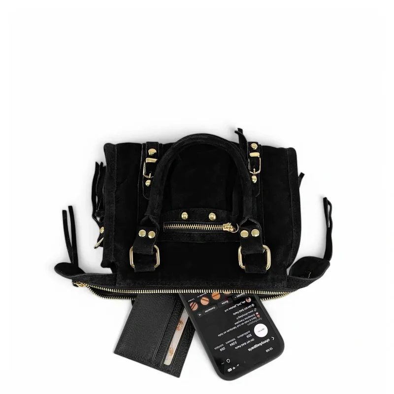 Mini-sac en daim STORM SUEDE NANO Noir