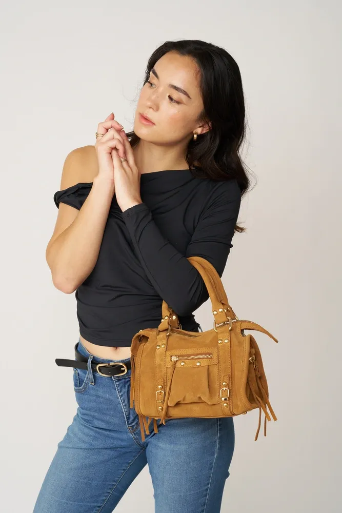 Mini-sac en daim STORM SUEDE NANO Camel