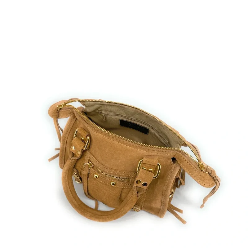 Mini-sac en daim STORM SUEDE NANO Camel