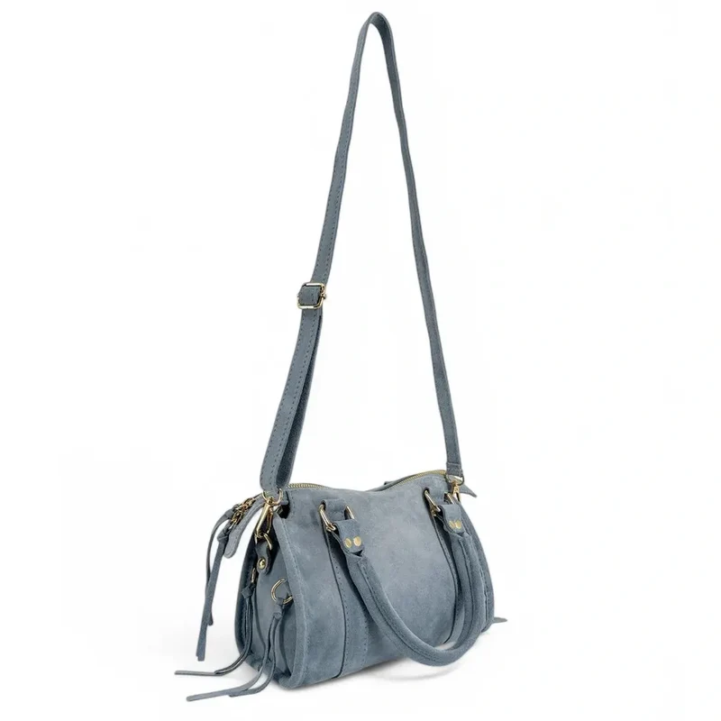 Mini-sac en daim STORM SUEDE NANO Bleu pastel