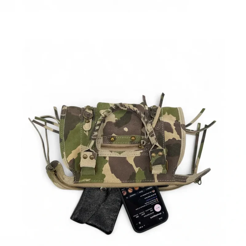 Mini sac en daim imprimée SANDSTORM MINI JUNGLE Camouflage