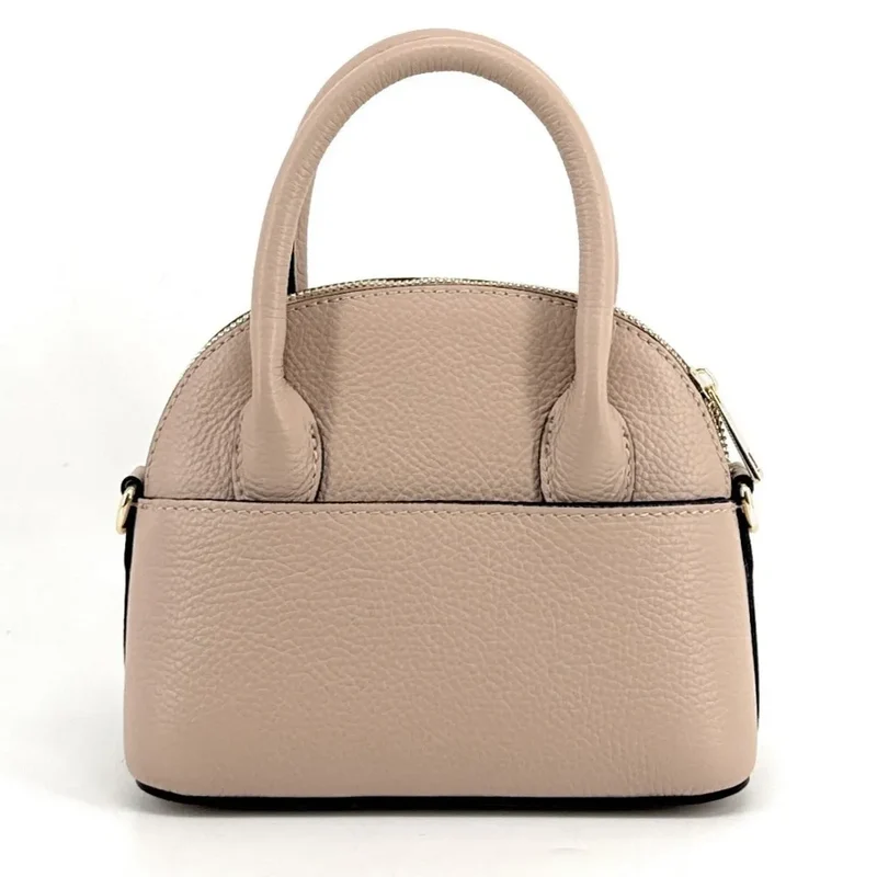 Mini-sac à main en cuir grainé MANOLITA Rose nude