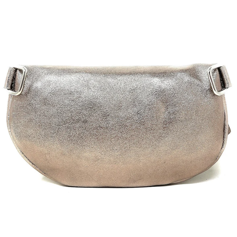 Sac banane en cuir irisé LOU-ANN Champagne irisé