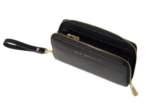 Balise MERYL portefeuille zippé Noir