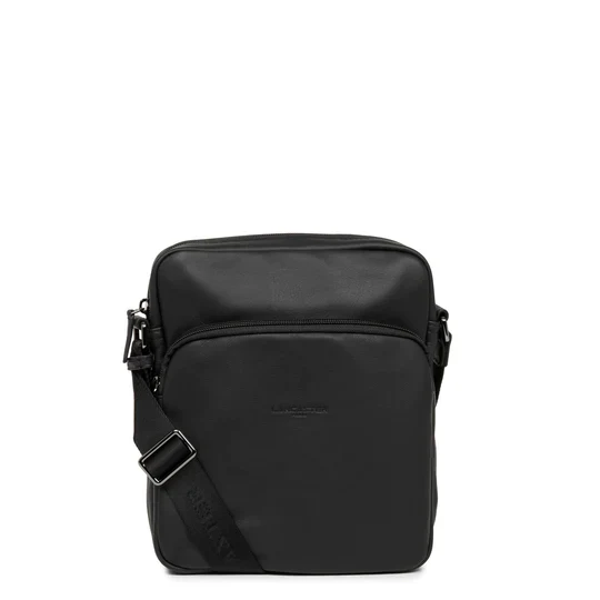 Grande Sacoche Homme LANCASTER Cuir Noir