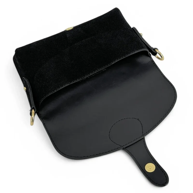 Mini-sac french stick en daim TOSCA SUEDE Noir